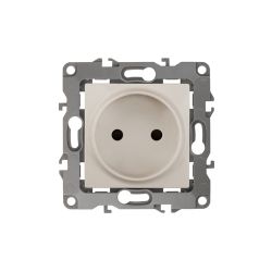 12-2105-02 ЭРА Розетка 2P, 16A-250В, IP20, Эра12, слоновая кость