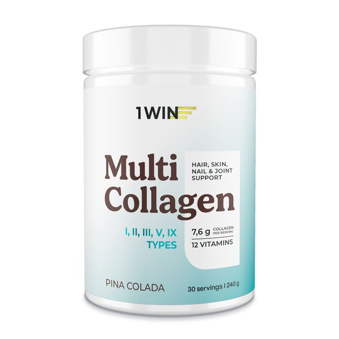 Мульти Коллаген &quot;Пина колада&quot;, Multi Collagen Pina Colada, 1Win, 240 г