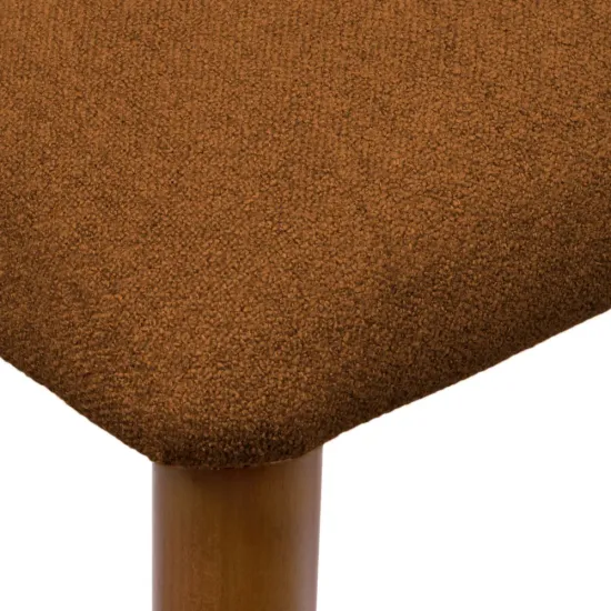 Стул Lucas 3 терракотовый букле с ножками цвета орех