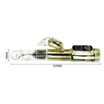 Вибратор хай-тек Siberia Passion с ротацией - 22,5 см.