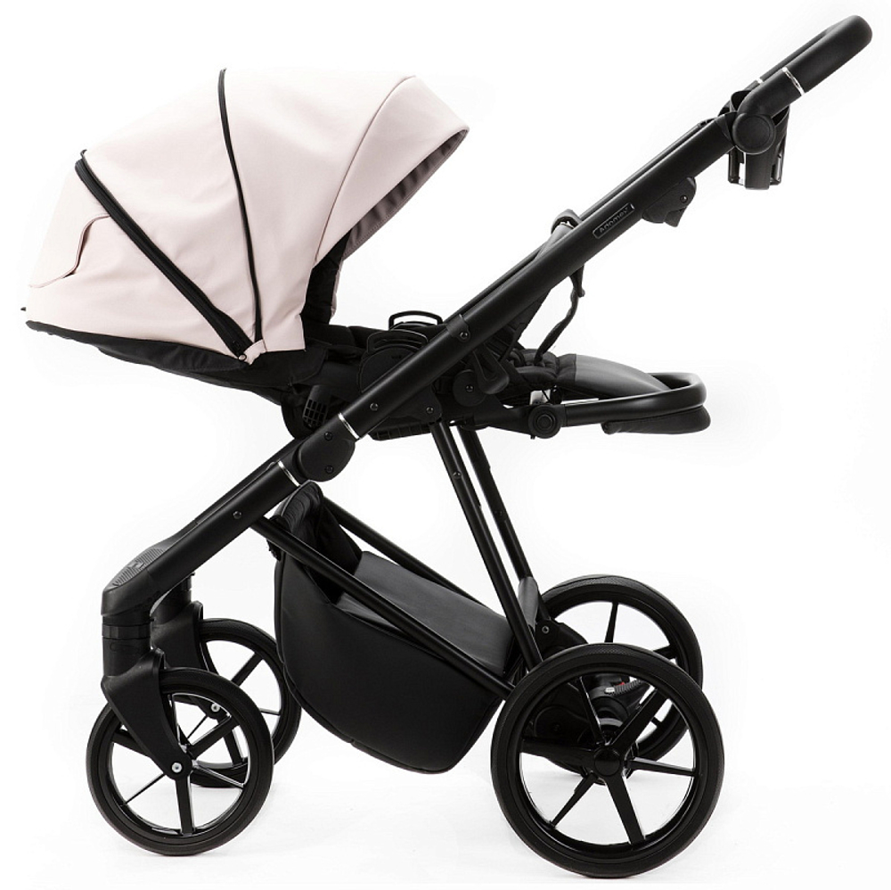 Детская коляска Adamex Vasco Deluxe 2 в 1 V-SA15 (СВ.РОЗОВАЯ КОЖА)