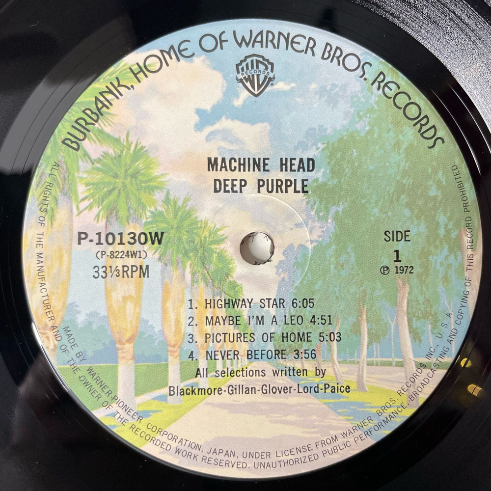 Винтажная виниловая пластинка LP Deep Purple Machine Head (Japan 1976) (No Obi) Pictures Of Home