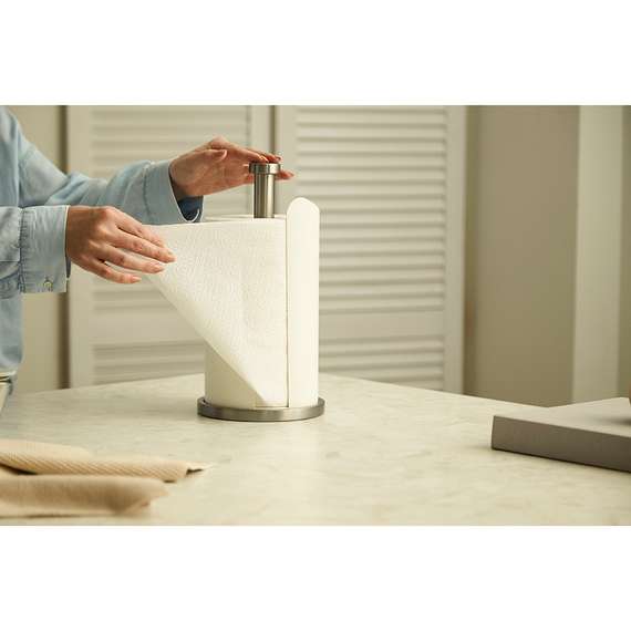 Держатель для бумажных полотенец riks, молочный