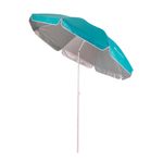 Зонт пляжный СЛЕДОПЫТ с наклоном, d - 180см, h - 183см, d штока 19/22мм, Polyester 190T, цв. голубой