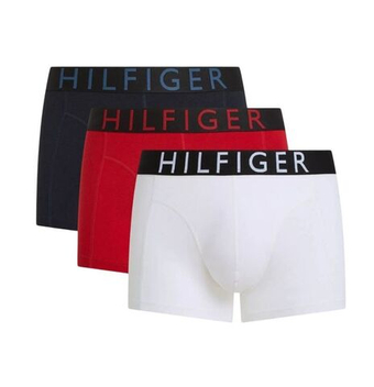Мужские спортивные боксеры Tommy Hilfiger Cotton 3P - medium red/tommy white/desert sky