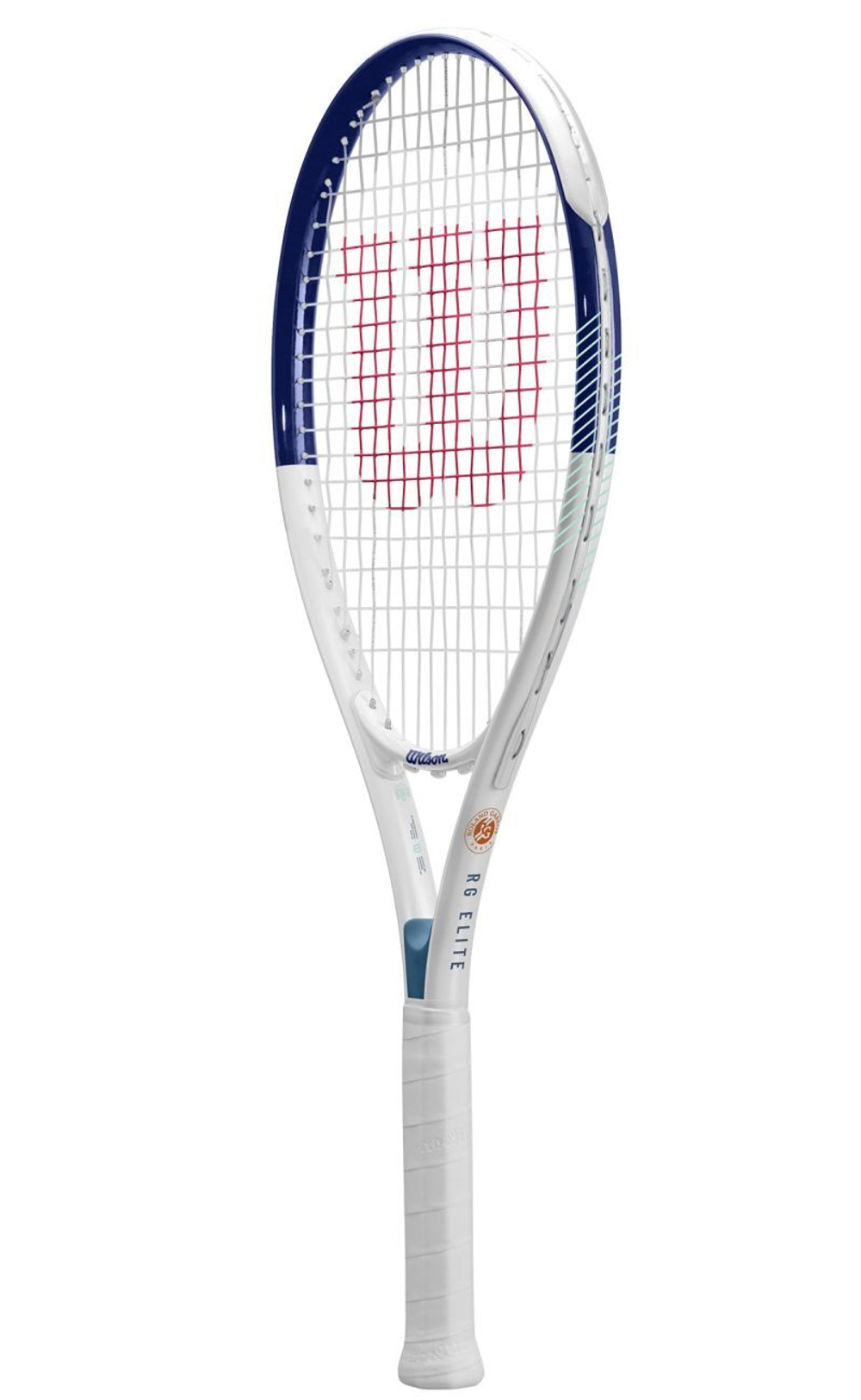 Теннисная ракетка Wilson Roland Garros Elite Adult - white/navy