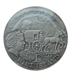 Ниуэ 1 доллар 2008 Янтарный путь Калининград СЕРЕБРО