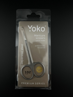 Ножницы для кутикулы Yoko SN 102, ручная заточка, 100мм