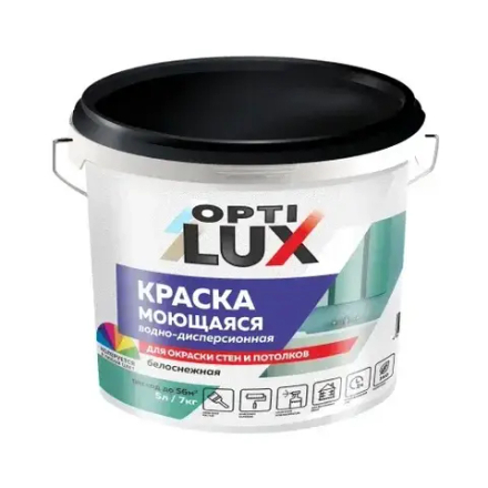 OPTILUX  Краска акриловая моющаяся белоснежная  7кг (ИжСинтез)