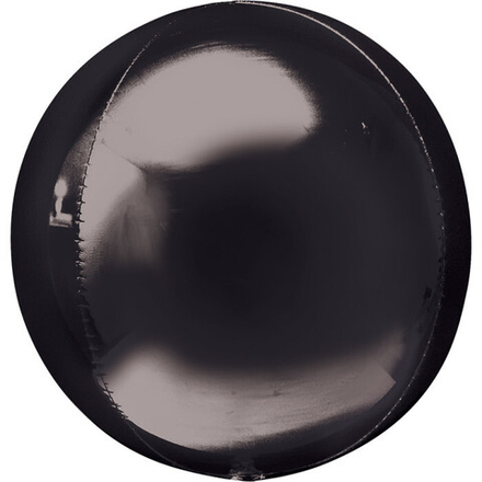 А Сфера 3D, 16"/41 см, Металлик, Черный (Black), 1 шт.