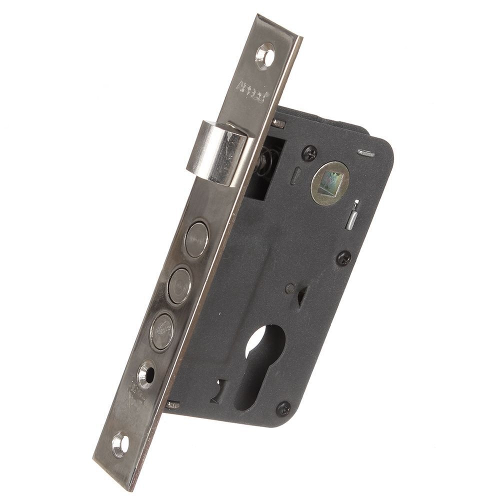 Замок врезной Apecs, 1000/60-CR, без ручки, цилиндровый, хром