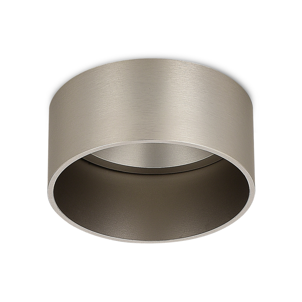 Светильник встраиваемый MUNICH под лампу GU10,  цвет шлифованный алюминий,  D82xH57, 2мм,  IP20