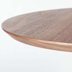 Барный стол Slot Ø65х96 см, орех, ножка черный металл