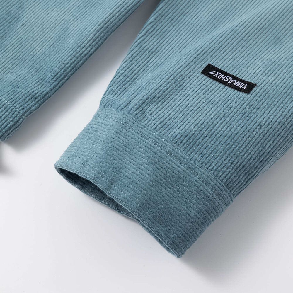 Рубашка YMKASHIX Velvet синяя