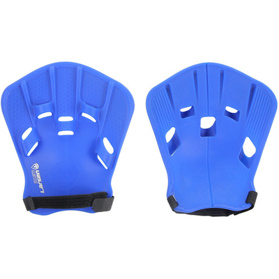 Лопатки для плавания силиконовые Larsen Swim HP10 синие (взрослые)