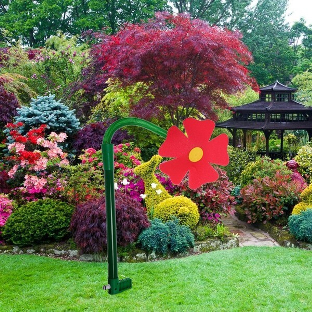 Разбрызгиватель «Цветок» на колышке, 100*28см