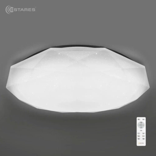 Управляемый светодиодный светильник ALMAZ 60W R-493-SHINY/WHITE-220V-IP44 /2019