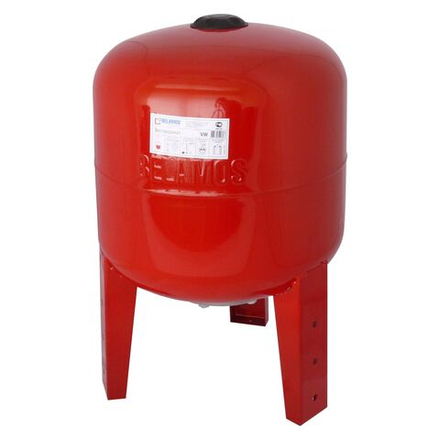 Гидроаккумулятор 50 литров для ГВС / расширительный бак (экспанзомат) с ножками вертикальный 1" Belamos, красный 50VW