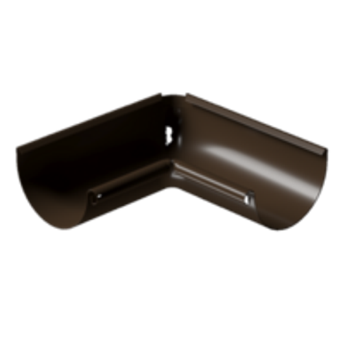 Docke STAL PREMIUM Угол внутренний 90° D125 (Каштан 8017)