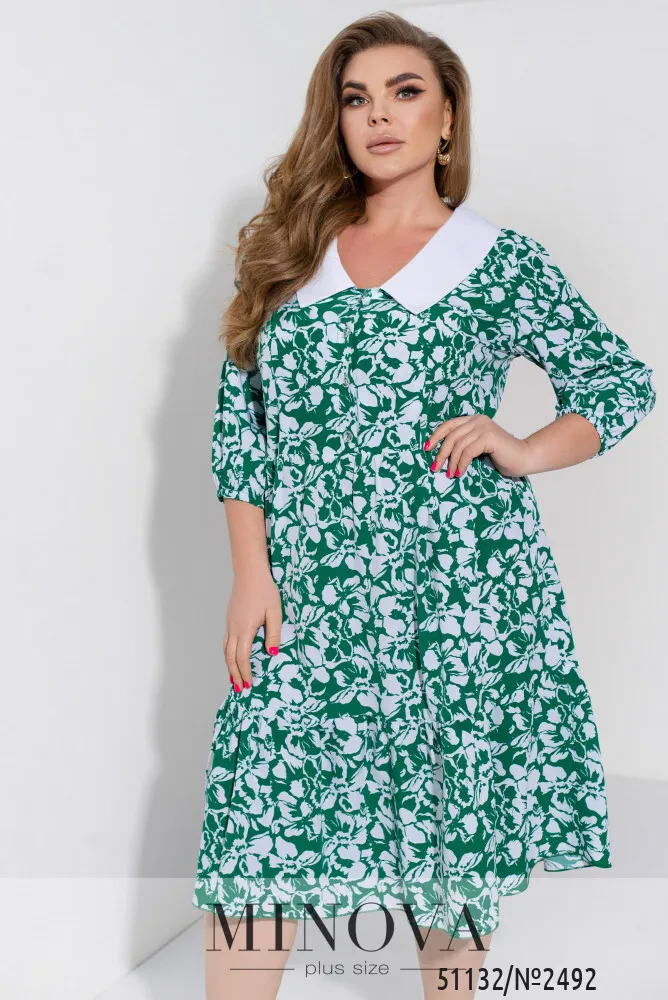 Платье 2492-зеленый Minova