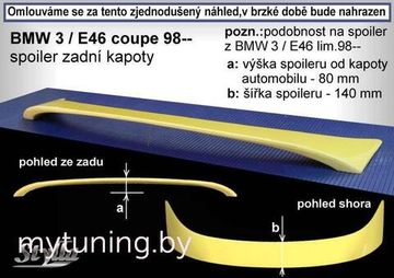 Спойлер для BMW 3 E46 coupe