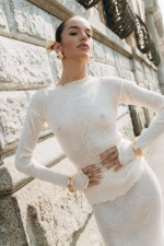 Топ с воланом Simona Cream