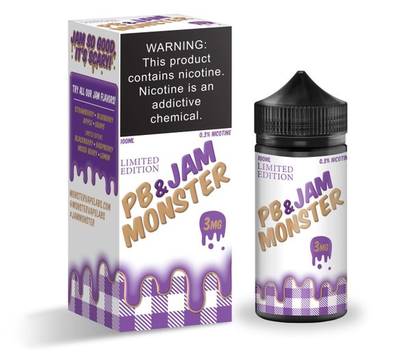 Купить Жидкость PB & JAM MONSTER Original - PB & Grape Jam (100ml)