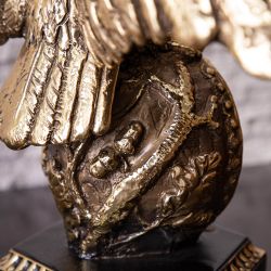 Часы настольные Флайт Бронза