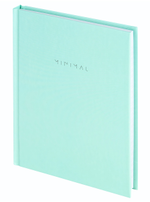 Блокнот А6 80л. клетка, твердый переплет "Minimal" мятный(BRAUBERG)