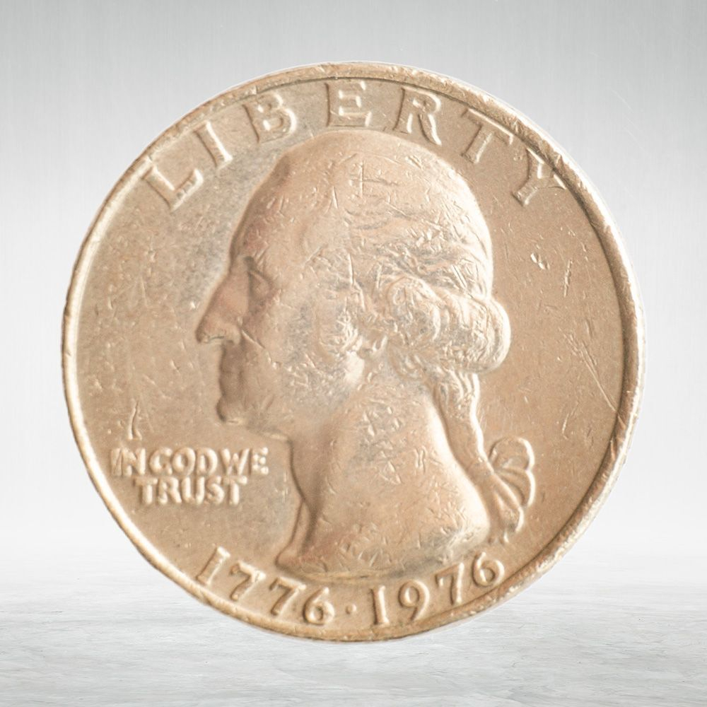 USA, ¼ Dollar, 1976 - Washington Quarter - 200th Anniversary of the The United States Declaration of Independence, VF