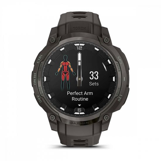 Умные часы Garmin Instinct Crossover AMOLED charcoal черный