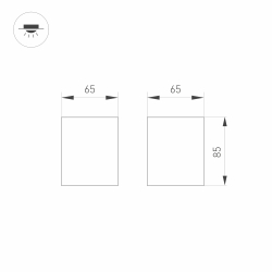 Светильник SP-ORIENT-SURFACE-TC-S65x65-10W Day4000 (WH, 30 deg, 230V) (Arlight, IP20 Металл, 5 лет) 031855