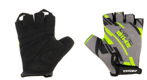 Перчатки TRIX nw  мужские, L, коротк. пальцы, гелев. вставки, дышащая лайкра/искусств. замша, зелено-серые
