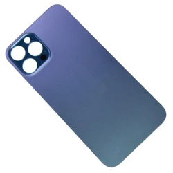 Задняя крышка для Apple iPhone 12 Pro Max Синий (стекло, широкий вырез под камеру) - Премиум