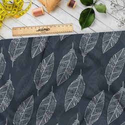 Ткань дюспо белые полупрозрачные перья