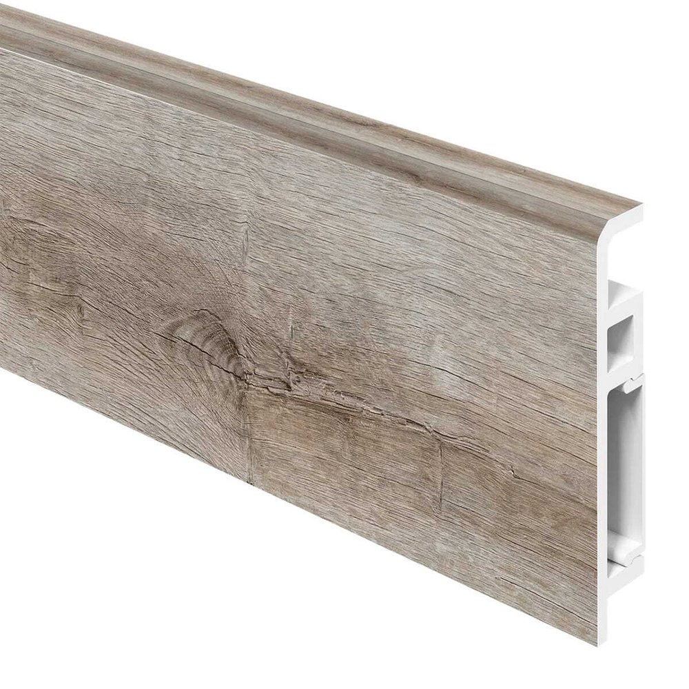 Плинтус из вспененного ПВХ Aberhof Luxe Дуб Эктор 70х13х2000 мм