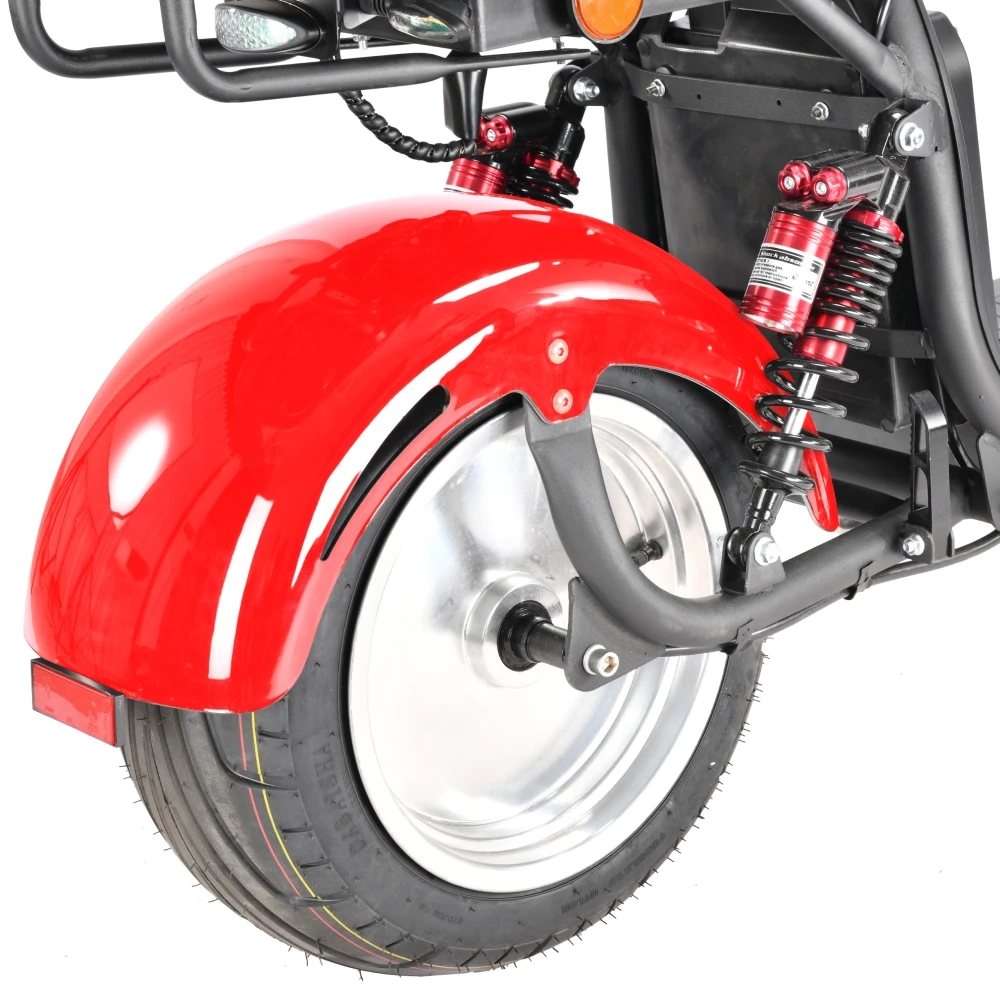 Электроскутер Cityсoco WHITE SIBERIA PRO MAX + 3950W 21AH Красный