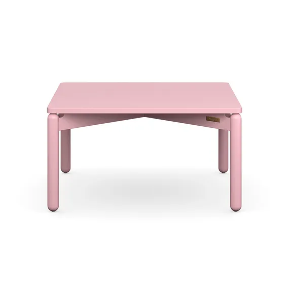 Столик кофейный Saga, 75х75 см, розовый