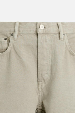 ZARA ДЖИНСЫ STRAIGHT-LEG, БЕЖЕВЫЙ