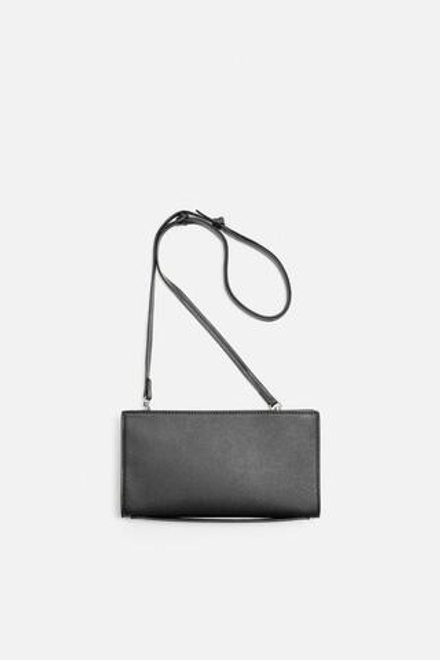 ZARA СУМКА XL С ГРАВИРОВКОЙ, ЧЕРНЫЙ