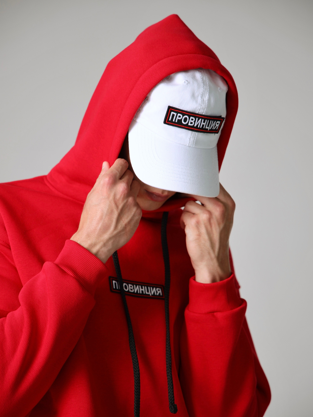 Купить худи мужское красное провинция