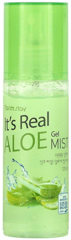 Farmstay Мист для лица с экстрактом алоэ It's Real Aloe Gel 120 мл 150 г 1 шт. флакон с дозатором