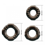 Набор эрекционных колец Baile Cock rings, 3 шт