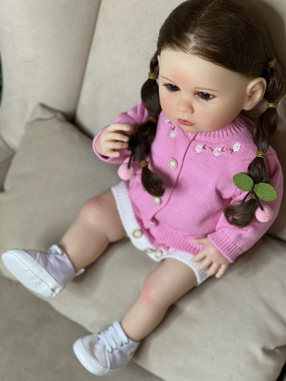 Кукла Реборн виниловая 55см в пакете (FA-314)