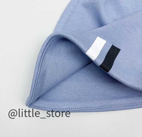 Шапочка однослойная "Быстрые машинки" серо-голубая