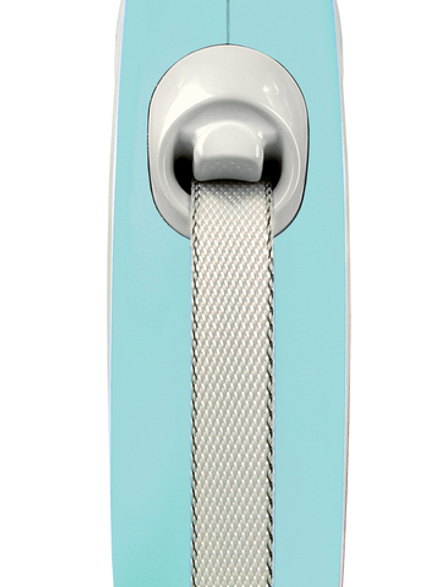 Поводок-рулетка Flexi New Comfort S. Лента 5 м. для собак до 15 кг. Светло-синий