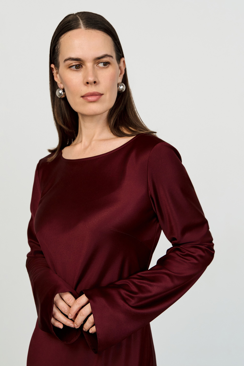 Платье макси с завязками на спине