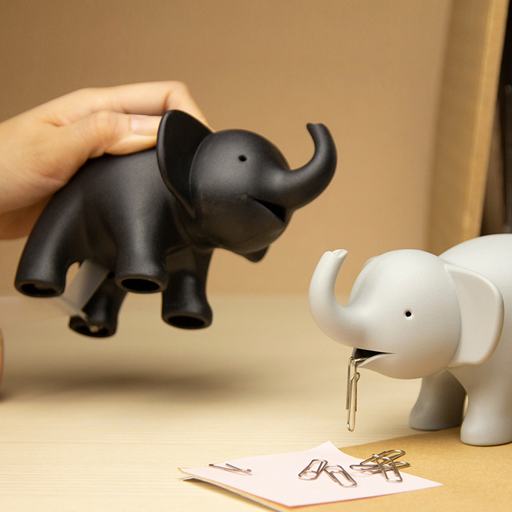 Диспенсер для скотча elephant, черный