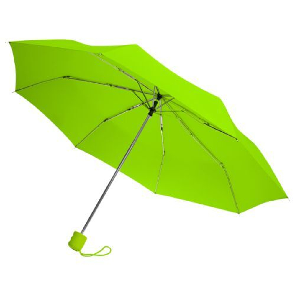 Зонт светло-зелёный складной с нанесением логотипа