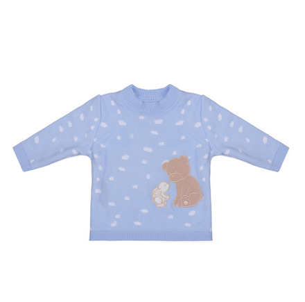 Вязаный комплект 2 предмета голубой